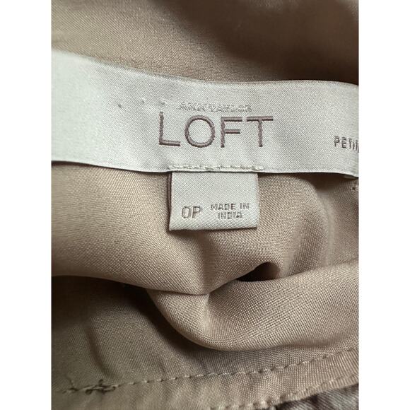Loft Bundle Size 0 Petite Neutral Colors Ruffles Knee Length Classic Dresses - Picture 4 of 7